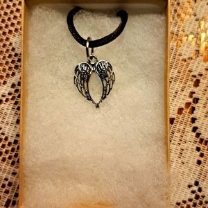 Silver Angel Wings Necklace